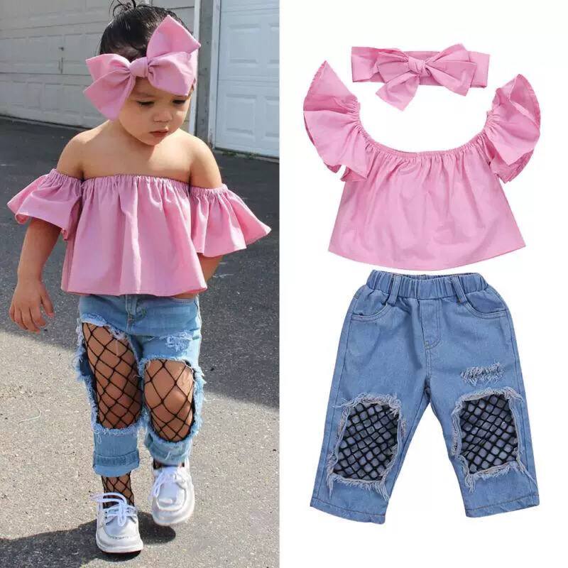 Baby Pink Ribbon Set