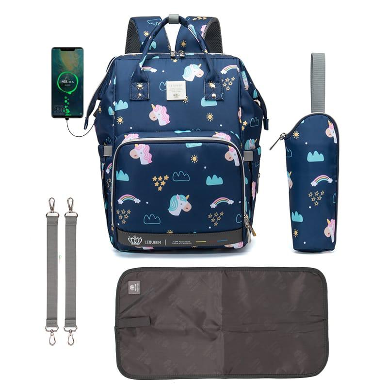 Lequeen Diamond 7TH Edition Waterproof Original bag – الجيل السابع الدايموند من ليكوين Horse Blue