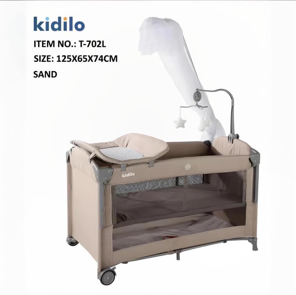 سرير أطفال ماركة kidilo الألمانية طراز T-702l
