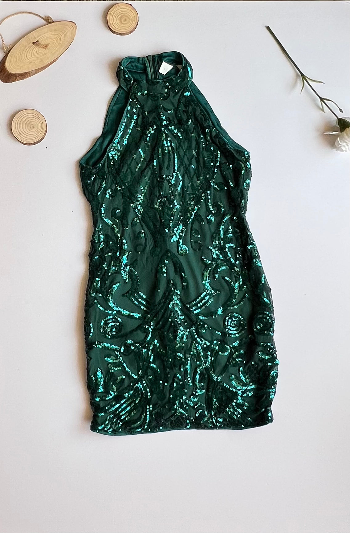 Dark Green Soiree Dress
