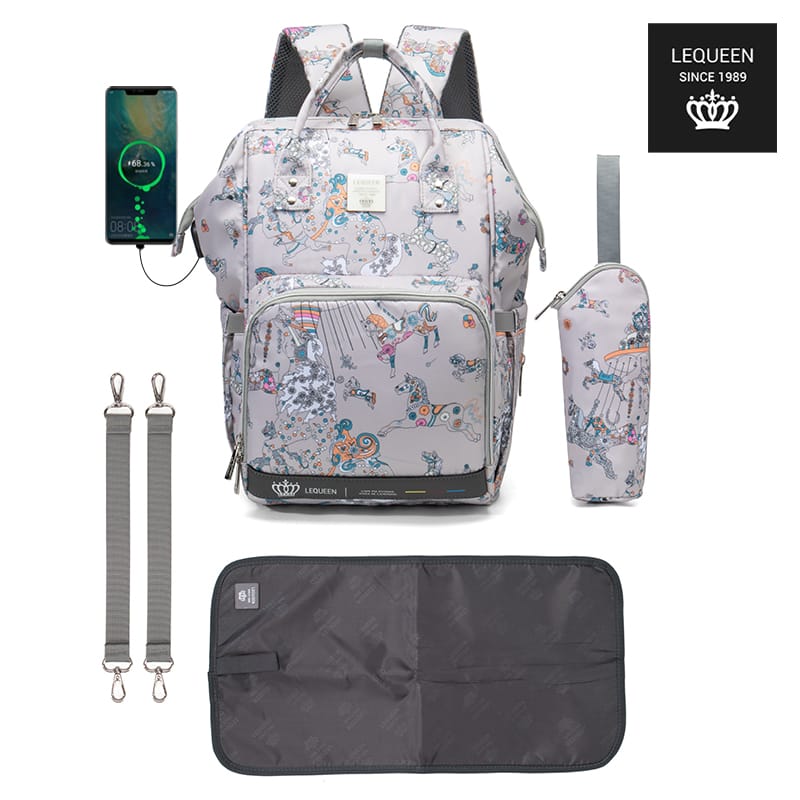 Lequeen Diamond 7TH Edition Soft Waterproof Original mommy bag – الجيل السابع الدايموند من ليكوين