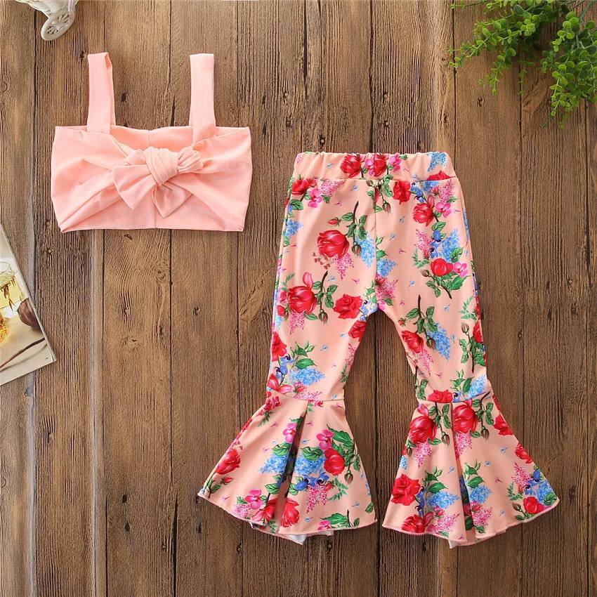 Baby Floral Ribbon Top