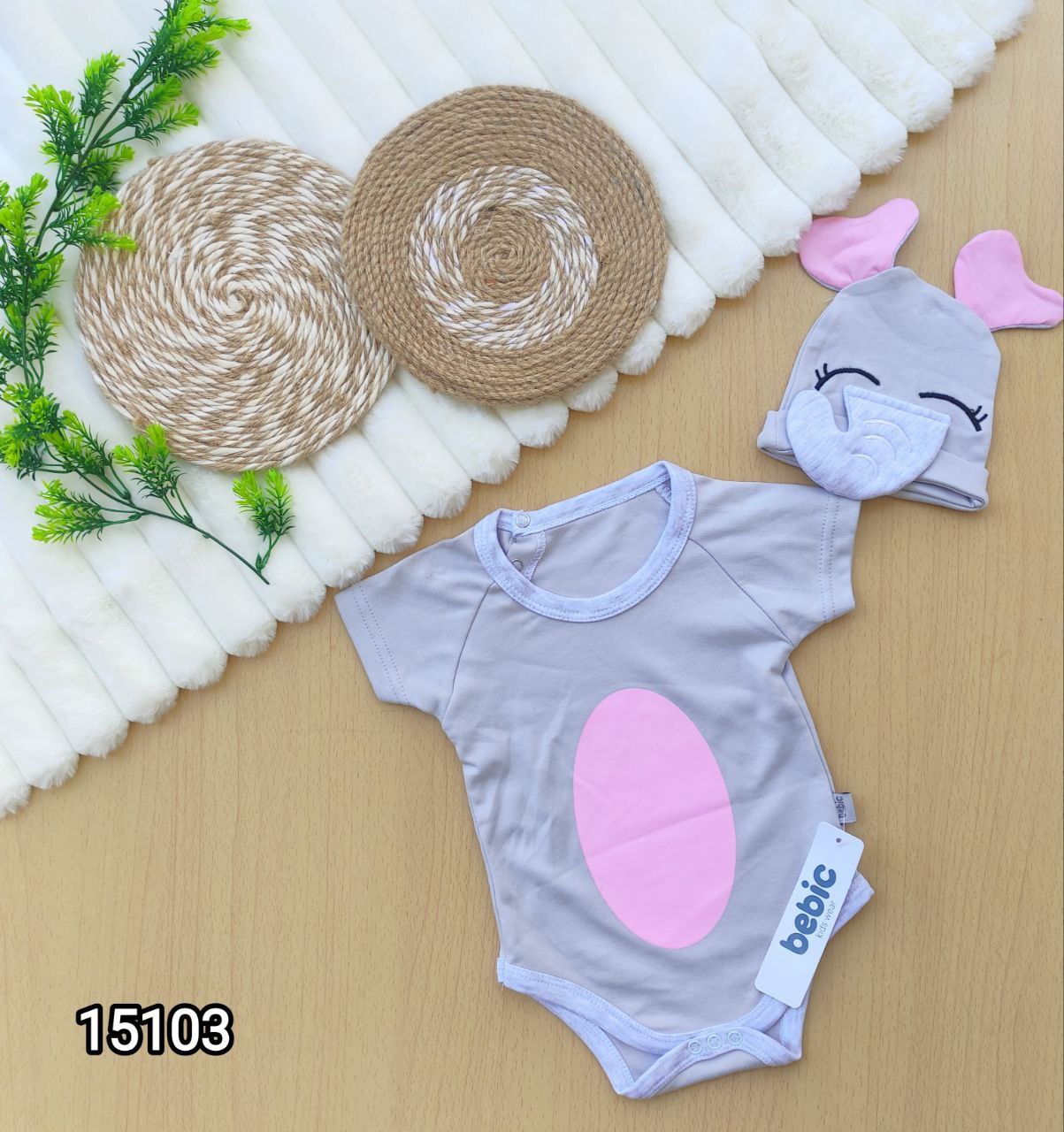 2 Bebic Cute Elephant Salopette
